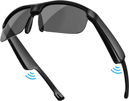  LVTEL Smart Glasses, Polarized Bluetooth Sunglasses, UV Protection, Audio, Mic, Speaker 