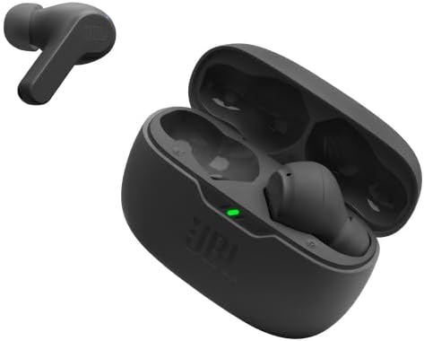 JBL Vibe Beam - True Wireless  Deep Bass Sound Earbuds up to 32 Hours of Battery Life (Black)