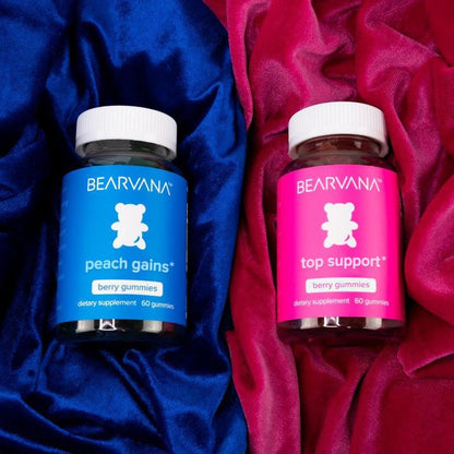 BEARVANA Gummies Combo Pack - Top Support and Peach Gains Gummies 