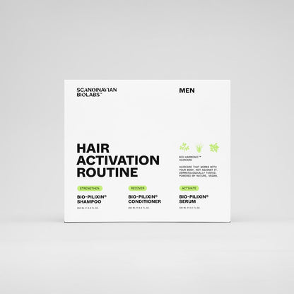 Scandinavian Biolabs 3-Step Hair Activation Routine for Men, Clinically Tested - Science-Backed Hair Loss Formula