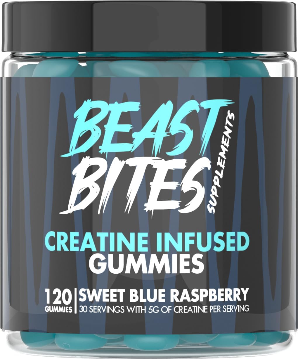 Beast Bite Creatine Bites - 5G Creatine Monohydrate per Serving - 30 Gummies