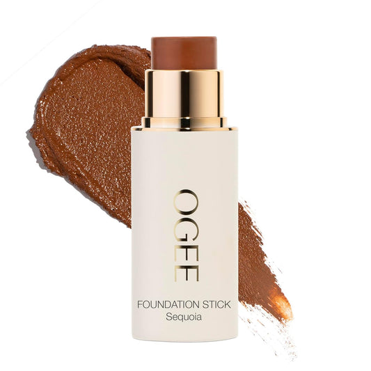 Ogee Sculpted Complexion Foundation Stick (Spruce 12.75N - Deep, Bronze Undertones)  - 70% Organic Ingredients