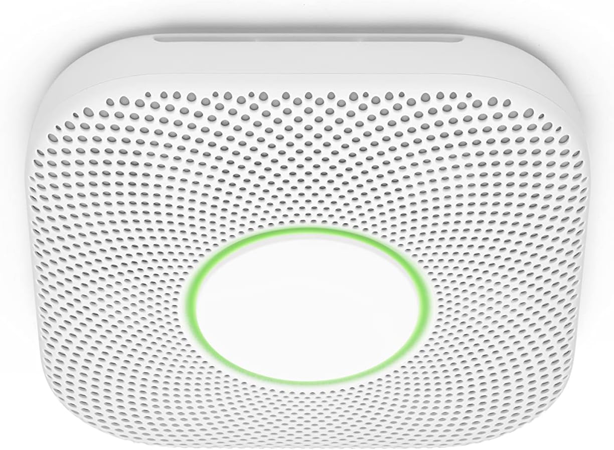 Google Nest Protect - Smoke Detector and Carbon Monoxide Detector - Battery Operated , White 