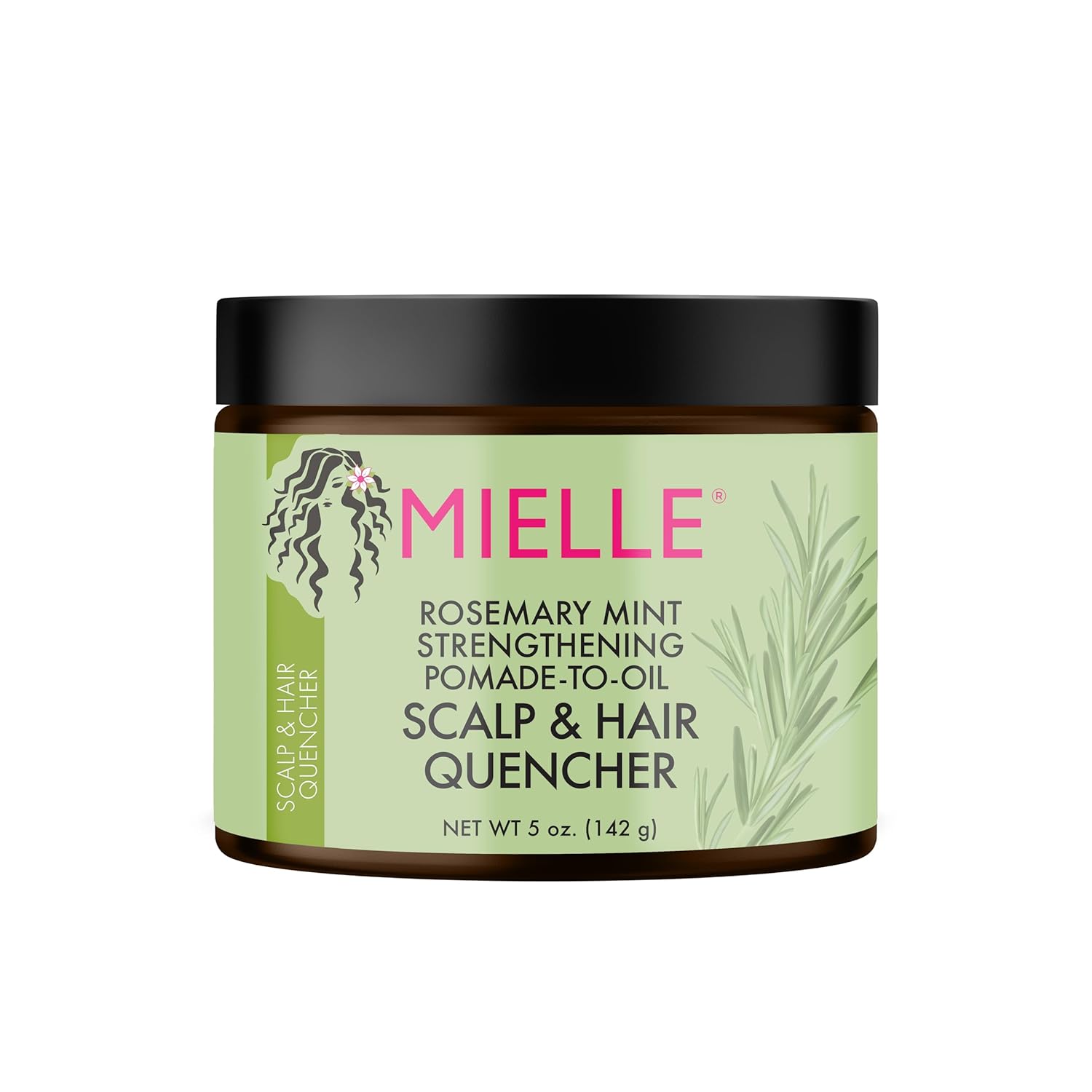 Mielle Rosemary Mint Strengthening Pomade-To-Oil Scalp & Hair Quencher, Nourishes, Conditions & Add Shine, 5 Ounces