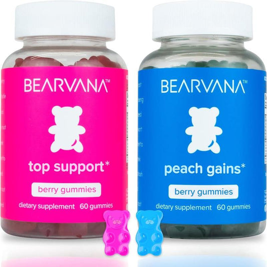 BEARVANA Gummies Combo Pack - Top Support and Peach Gains Gummies 