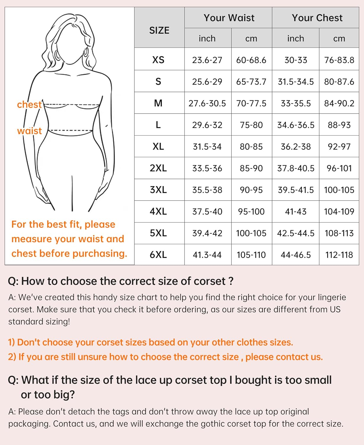 SZIVYSHI Corset for Women - Shapewear Lingerie, Lace Waist Push up Bodysuit