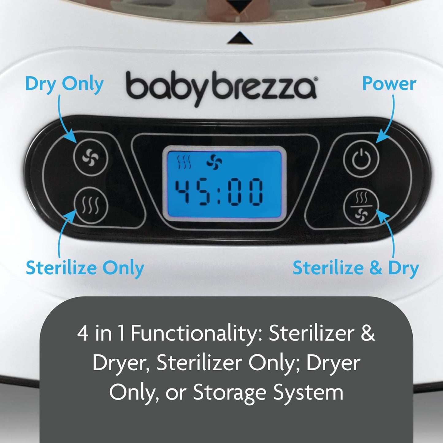 Baby Bottle Sterilizer and Dryer Machine – Electric Steam Sterilization - Universal Fit - Pacifiers, Glass, Plastic, and Newborn Feeding Bottles