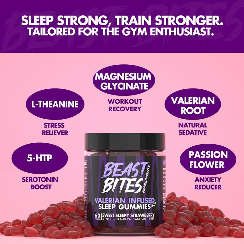 Valerian Infused Sleep and Nighttime Gummies 