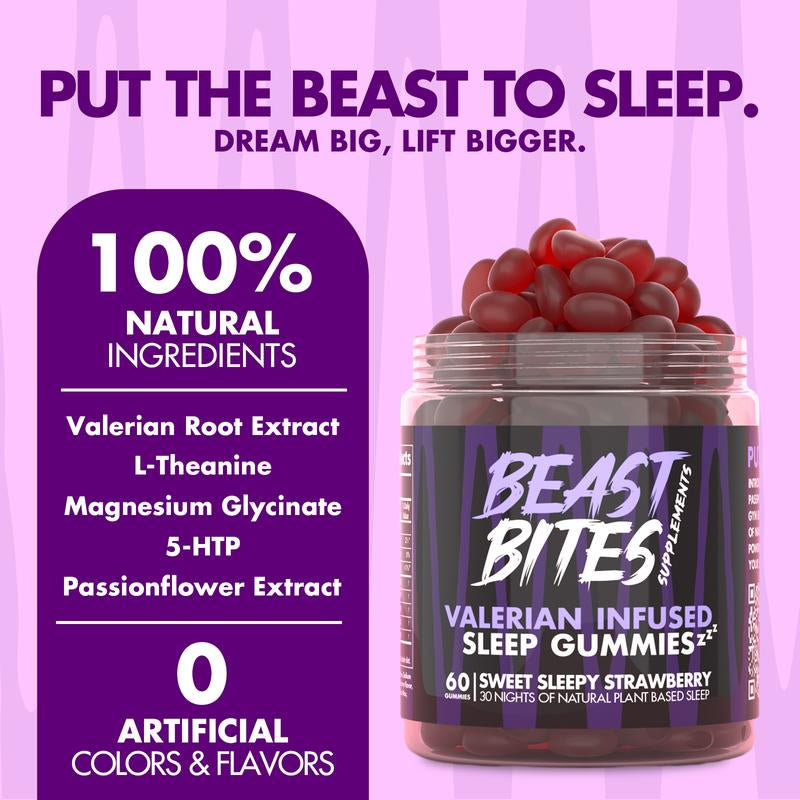 Valerian Infused Sleep and Nighttime Gummies 