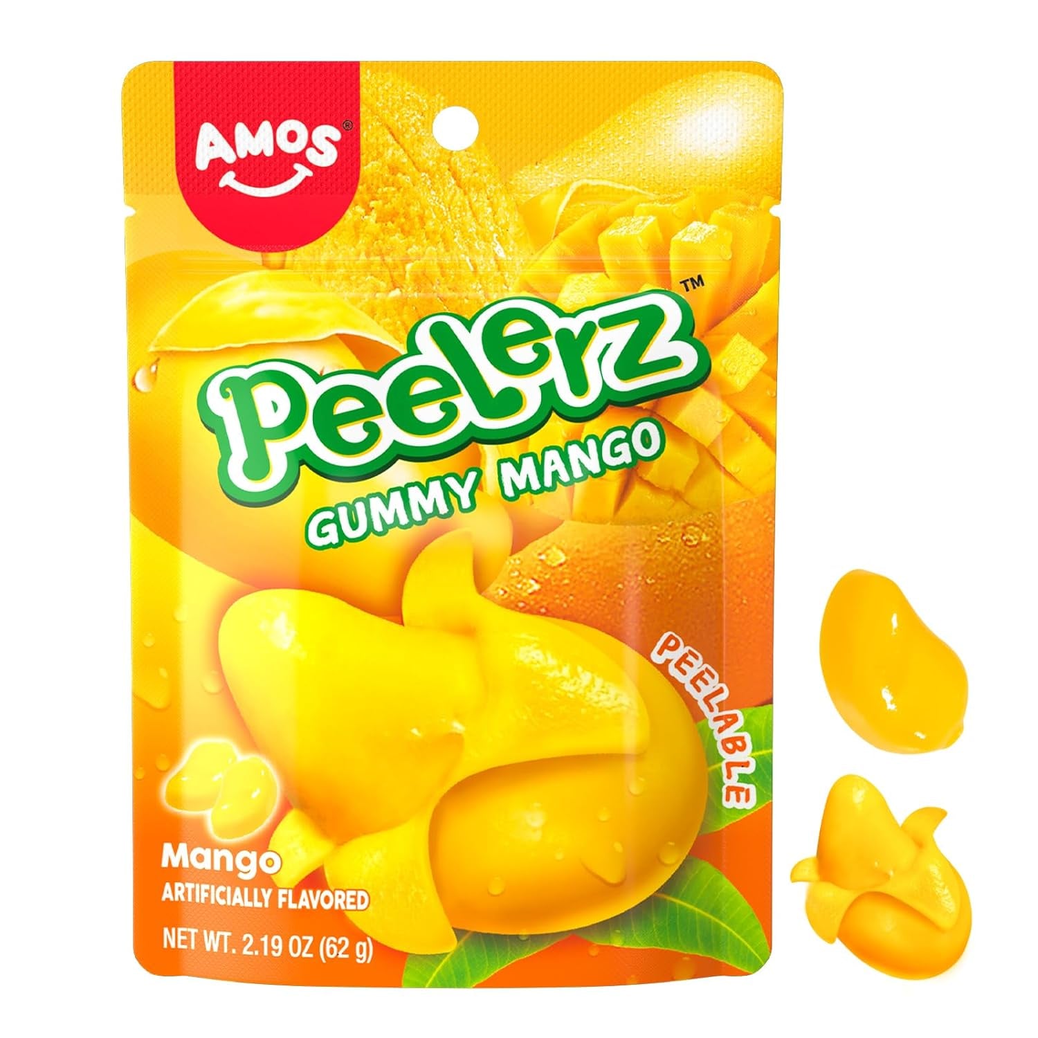 Peelerz Mango Gummy Candy 2.19Oz Bag (Pack of 3)